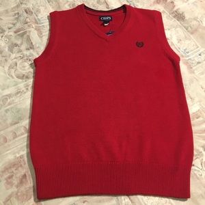 Chaps Red Sweater Vest